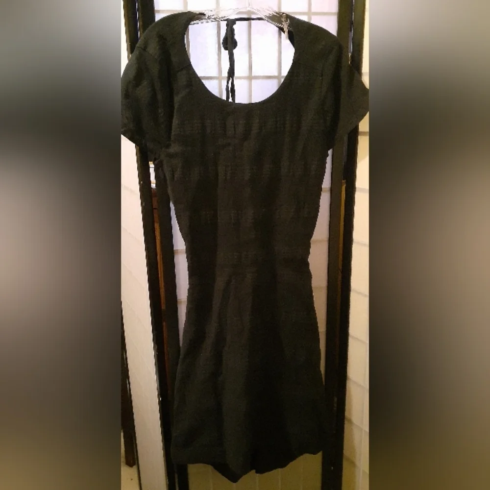 Free People Meika Open Back Double Tie Dress in Black size L - Picture 9 of 13